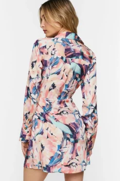 Floral Wrap Mini Dress