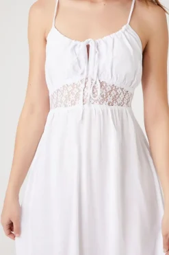 Flounce Crisscross Midi Dress
