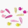 Flower Claw & Snap Hair Clip Set