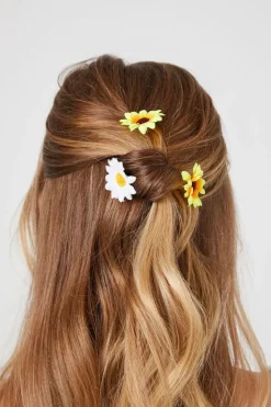 Flower Hair Comb Clip Set
