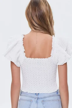 Flutter Sleeve Crop Top