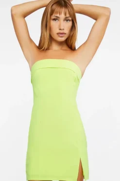 Foldover Mini Tube Dress