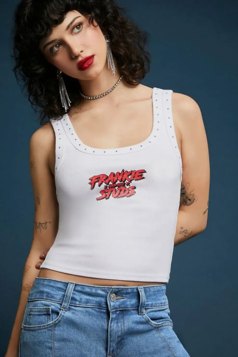 Frankie And The Studs Graphic Tank Top