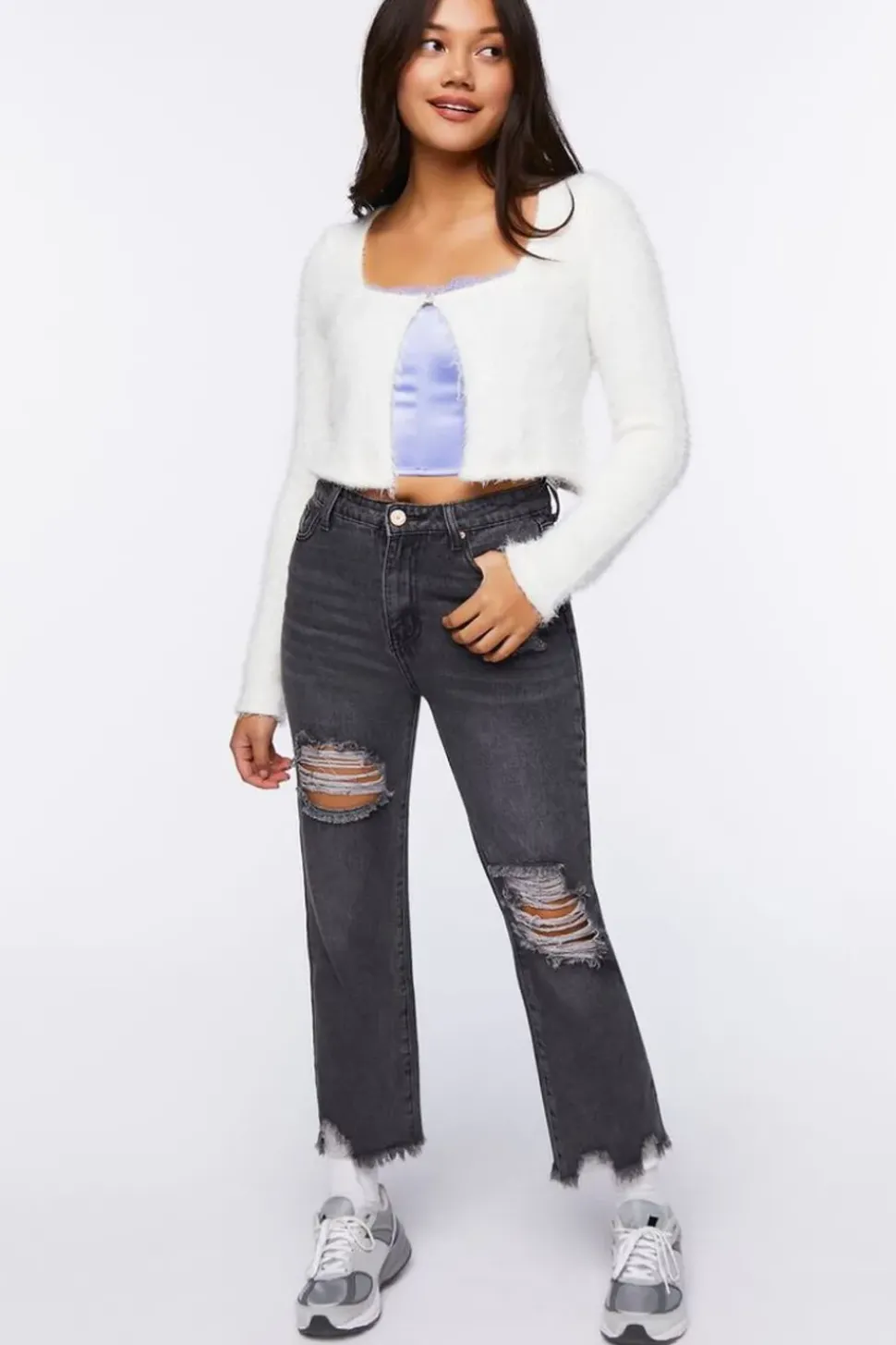 Frayed Boyfriend Jeans