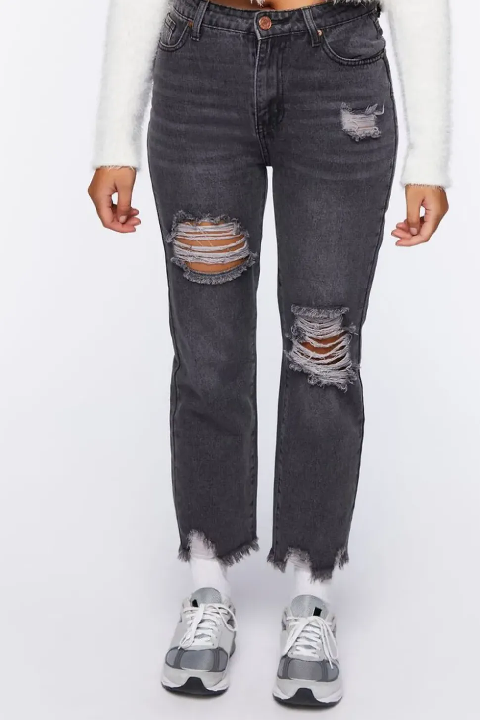 Frayed Boyfriend Jeans
