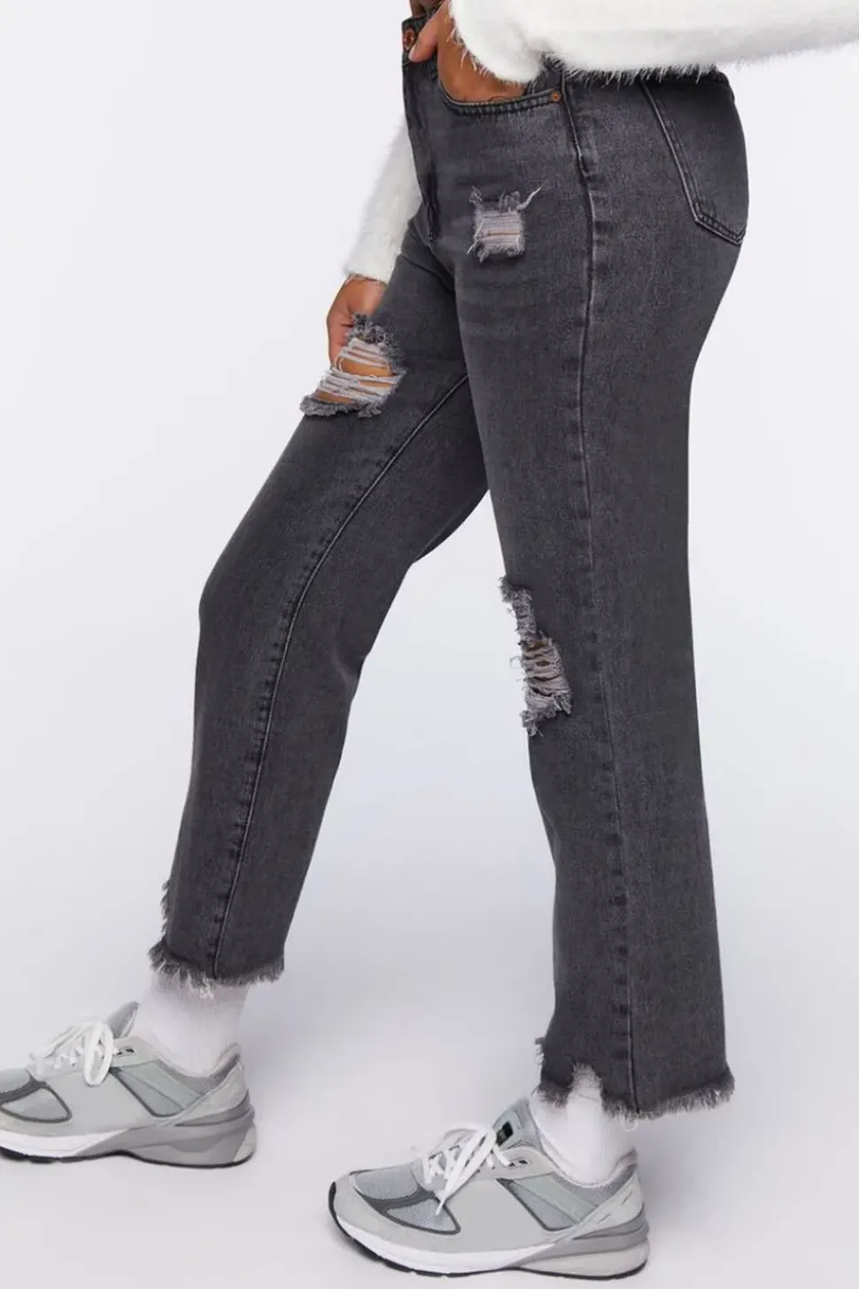 Frayed Boyfriend Jeans