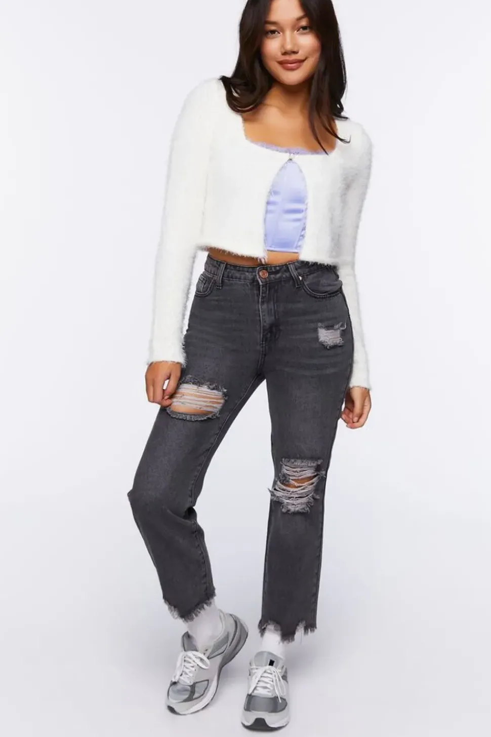Frayed Boyfriend Jeans