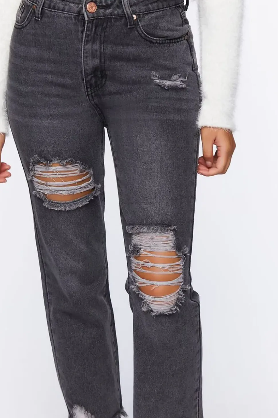 Frayed Boyfriend Jeans