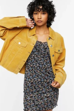 Frayed Corduroy Shacket