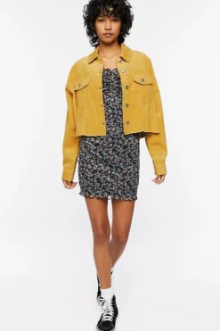 Frayed Corduroy Shacket