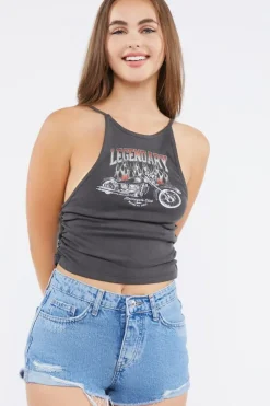 Frayed Denim Shorts