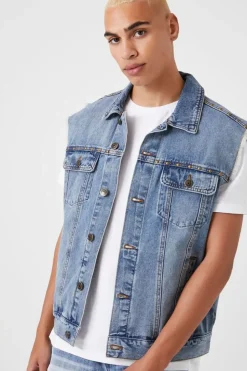 Frayed Denim Vest