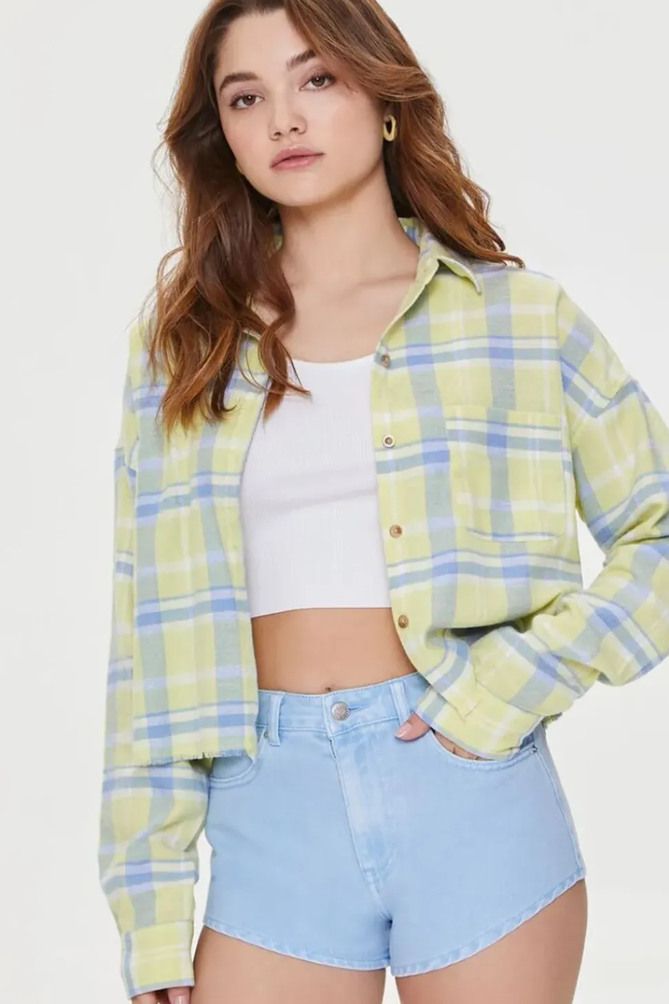 Frayed Plaid Shirt