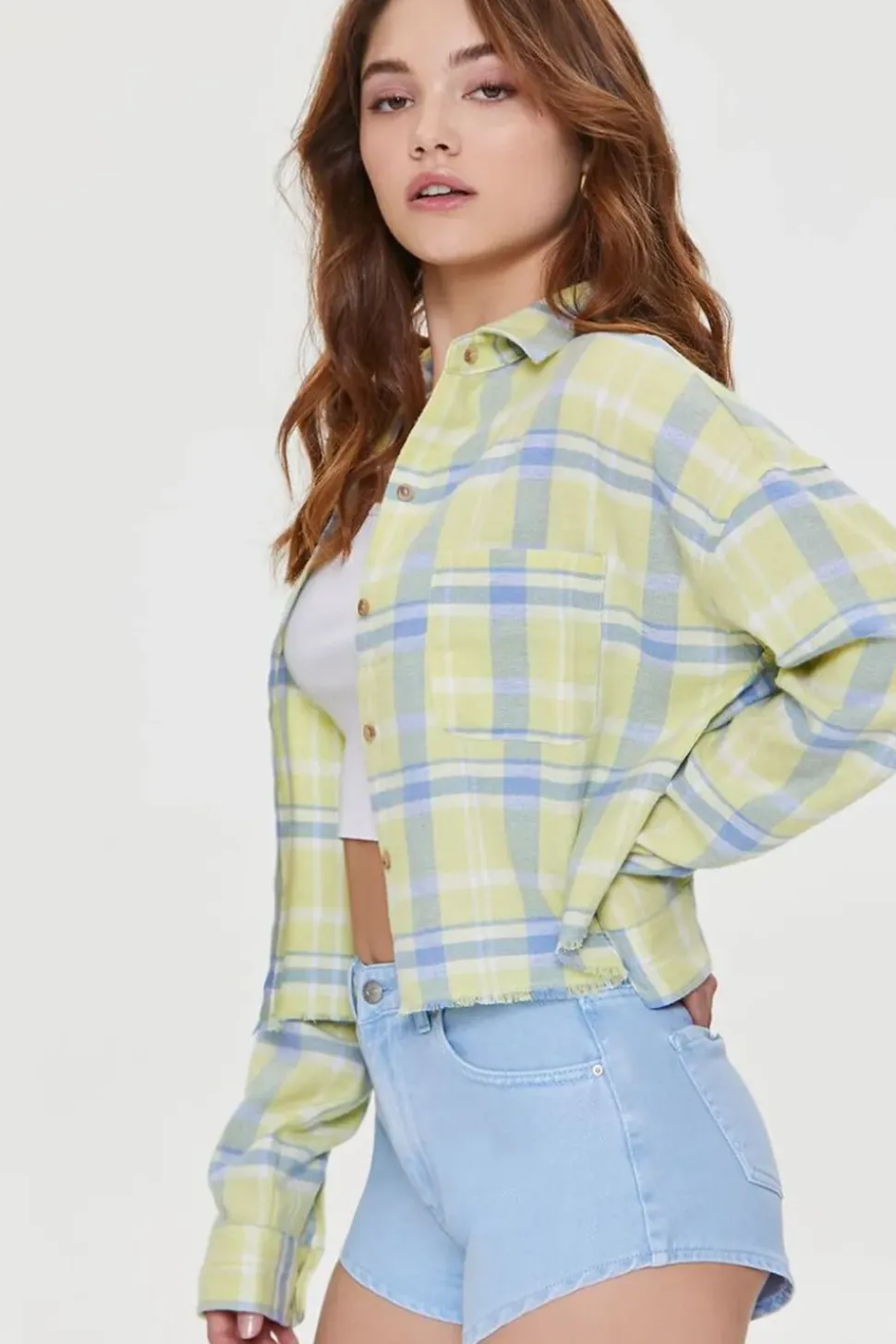 Frayed Plaid Shirt