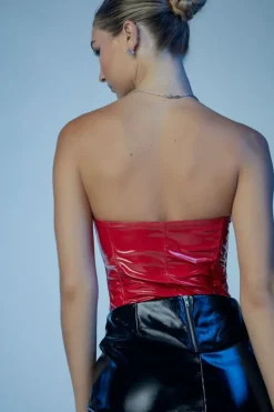 Fredericks Of Hollywood Faux Patent Leather Bodysuit
