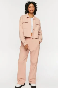 French Terry Cropped Jacket