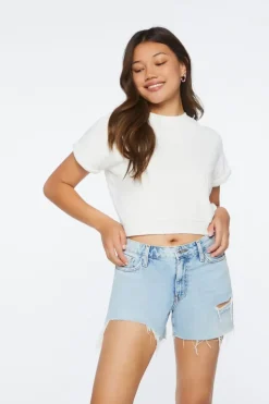 French Terry Cropped Pullover