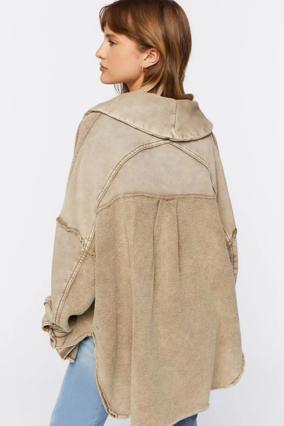 French Terry High-Low Jacket