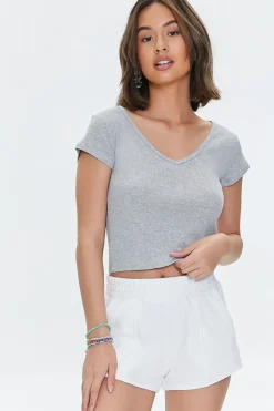 French Terry High-Rise Shorts