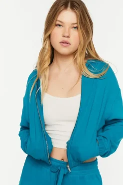 French Terry Zip-Up Hoodie
