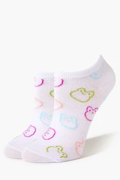 Frog Print Ankle Socks