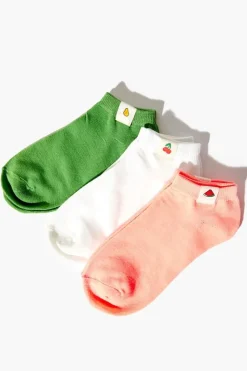 Fruit Patch Ankle Socks Set - 3 Pack