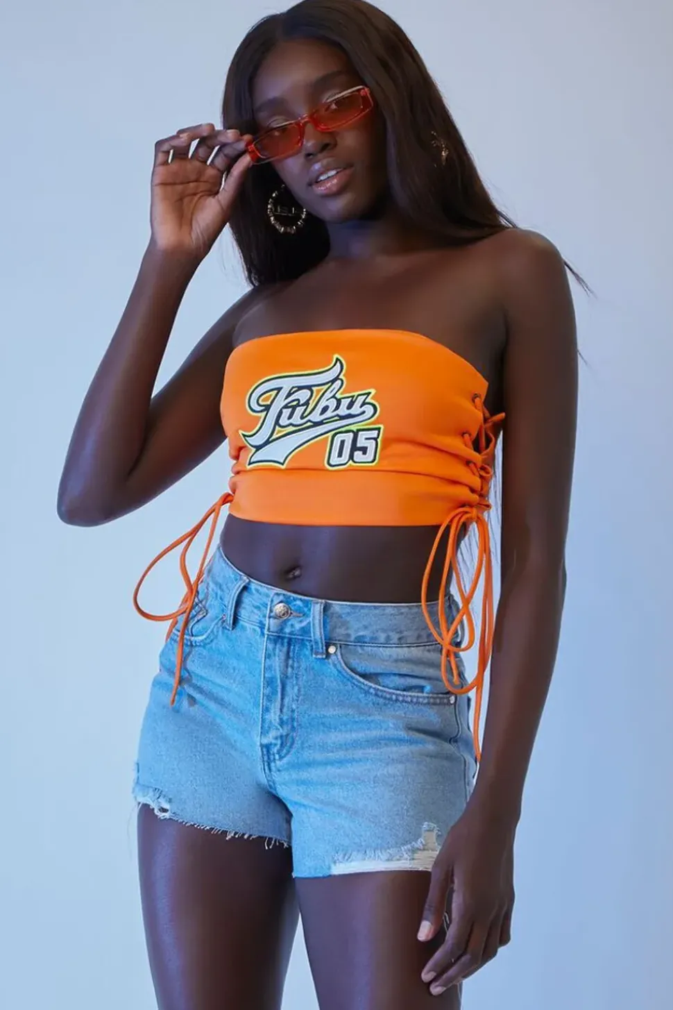 Fubu Denim Raw-Cut Shorts