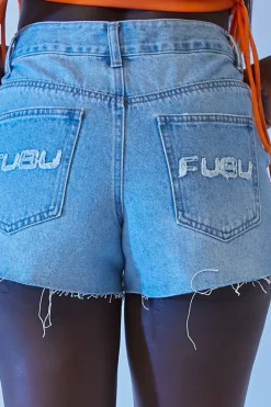 Fubu Denim Raw-Cut Shorts