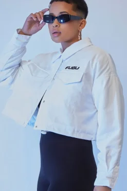 Fubu Toggle-Hem Cropped Jacket