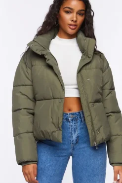 Funnel Neck Puffer Jacket