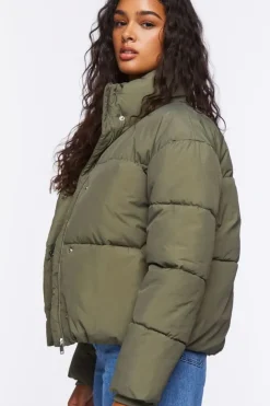 Funnel Neck Puffer Jacket