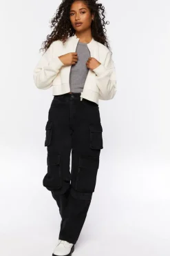 Funnel Neck Zip-Up Jacket
