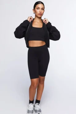 Funnel Neck Zip-Up Jacket