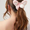 Fuzzy Bunny Scrunchie