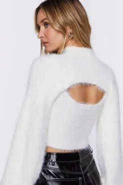 Fuzzy Crop Top & Bolero Set