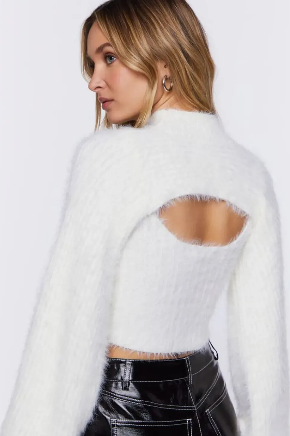 Fuzzy Crop Top & Bolero Set