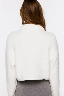 Fuzzy Half-Zip Sweater