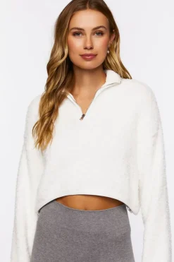 Fuzzy Half-Zip Sweater