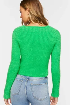 Fuzzy Knit Sweetheart Sweater