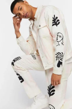 Galleria Quarta Graphic Trucker Jacket