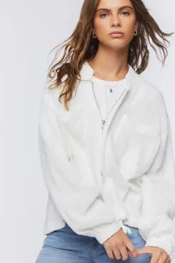 Gauze Bomber Jacket