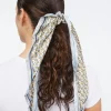 Geo Print Bow Scrunchie