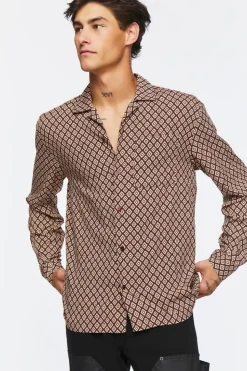 Geo Print Long-Sleeve Shirt