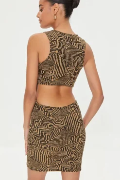 Geo Print Mini Dress