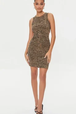 Geo Print Mini Dress