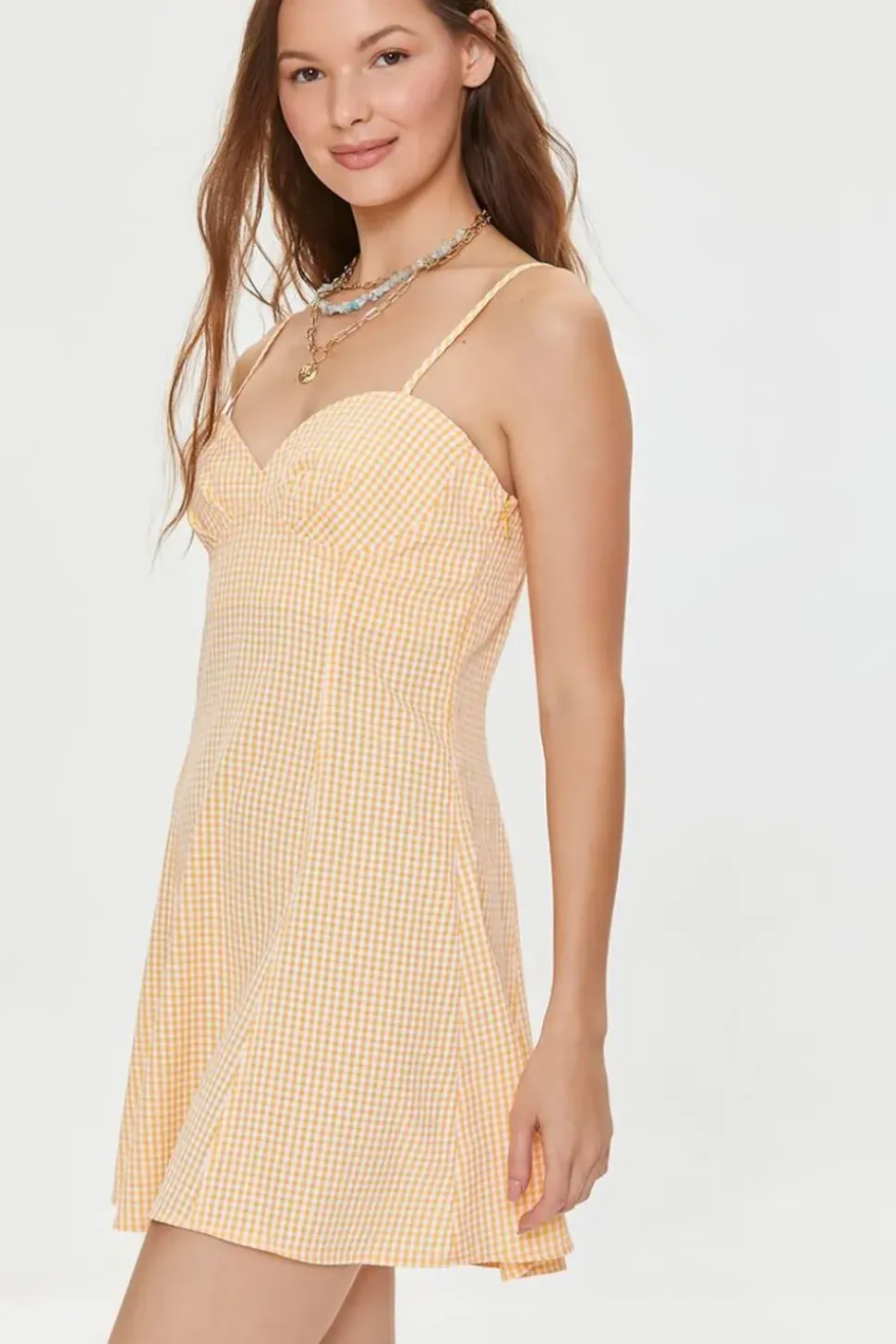 Gingham Cami Mini Dress
