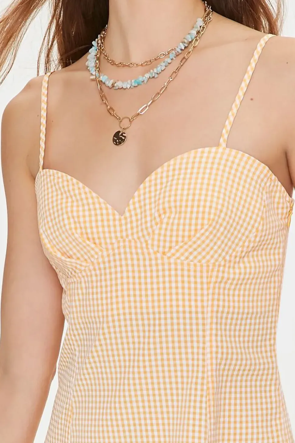 Gingham Cami Mini Dress