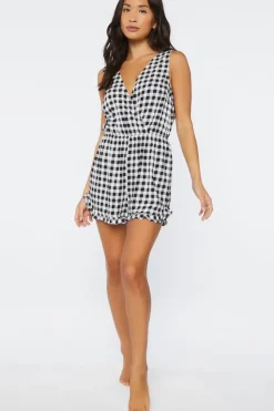 Gingham Lounge Romper