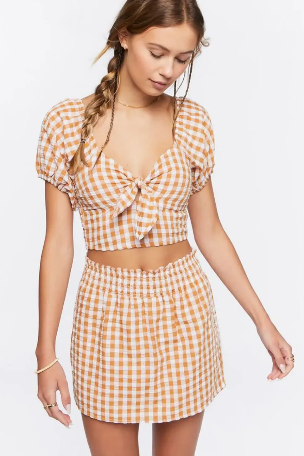 Gingham Mini Skort