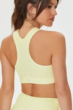 Gingham Racerback Sports Bra